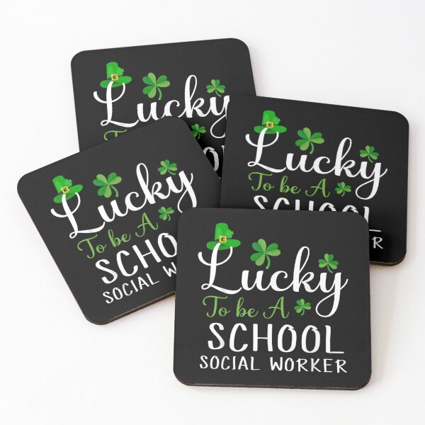 Item preview, Lucky To Be A School Social Worker Happy St Patricks Day  designed and sold by bessiey23.