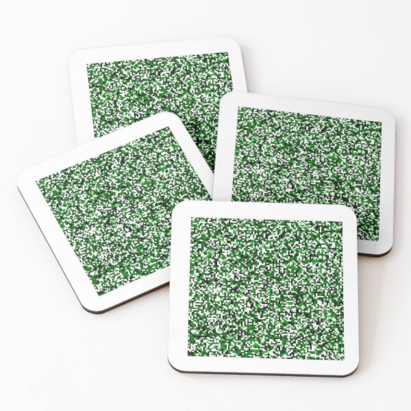 Item preview, Patrón aleatorio de cuadrícula de varios colores 100x100 puntos, verde-negro-blanco designed and sold by Mmark94.