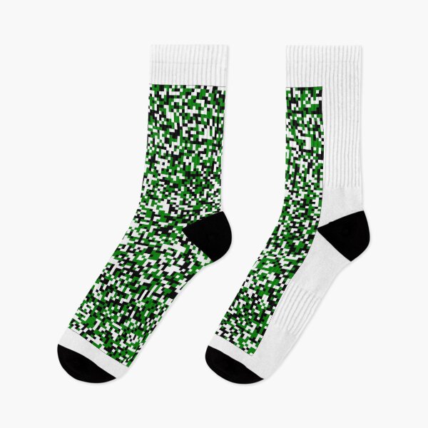 Aperçu de l'œuvre Grille multi couleurs motif aléatoire 100x100 points, vert-noir-blanc créée et vendue par Mmark94.