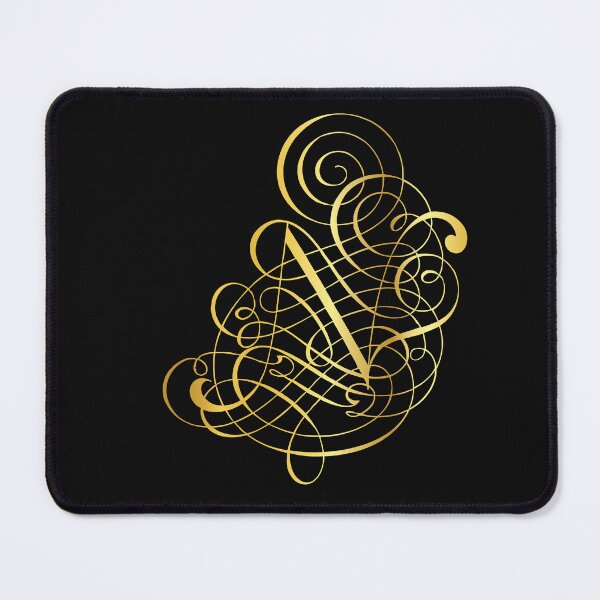 Item preview, Ornamental Letter N, Golden Monogram, Gold Monogram Ornament designed and sold by PROMEN Creativity.