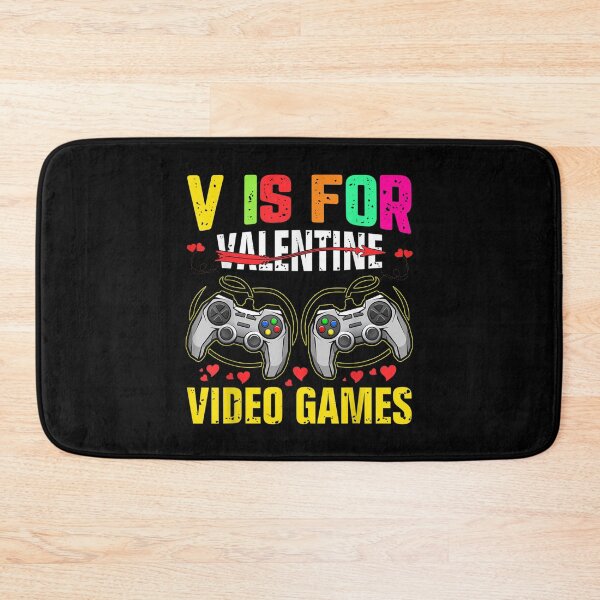 Item preview, V Is For Video Games Funny Valentines Day Gamer Boys Men  designed and sold by bessiey23.