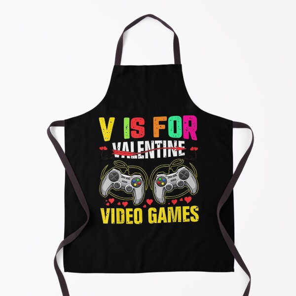 Item preview, V Is For Video Games Funny Valentines Day Gamer Boys Men designed and sold by bessiey23.