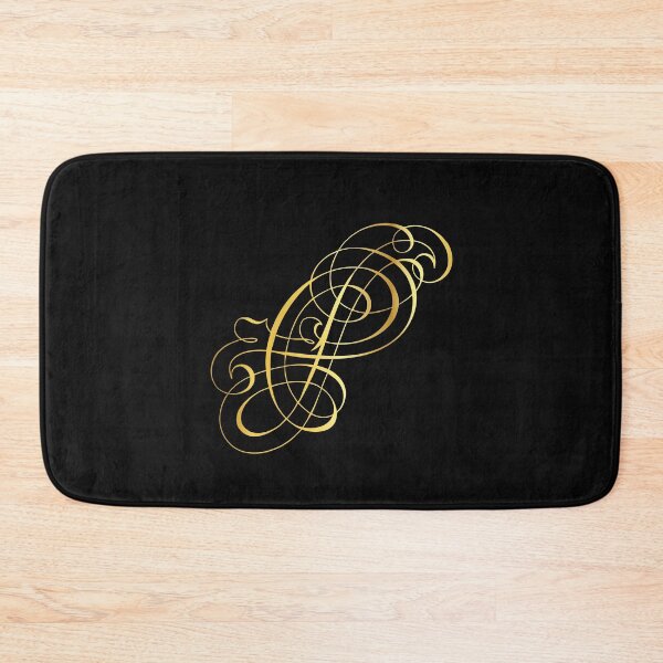 Item preview, Ornamental Letter P, Golden Monogram, Gold Monogram Ornament designed and sold by PROMEN Creativity.