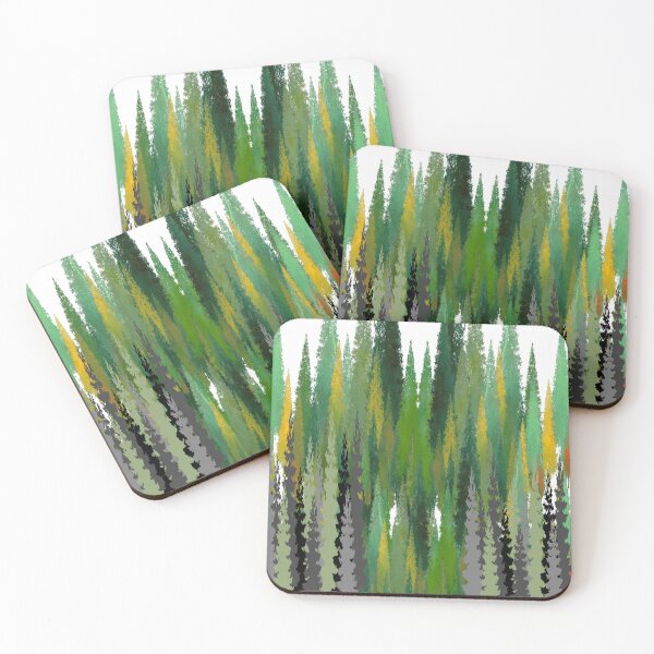 Item preview, Abstract forest landscape green designed and sold by Areashor.
