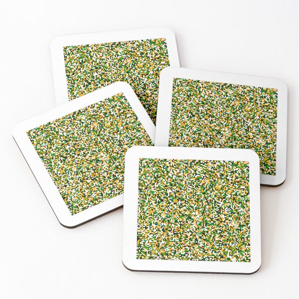 Item preview, Patrón aleatorio de cuadrícula multicolor 100x100 puntos, verde-naranja designed and sold by Mmark94.