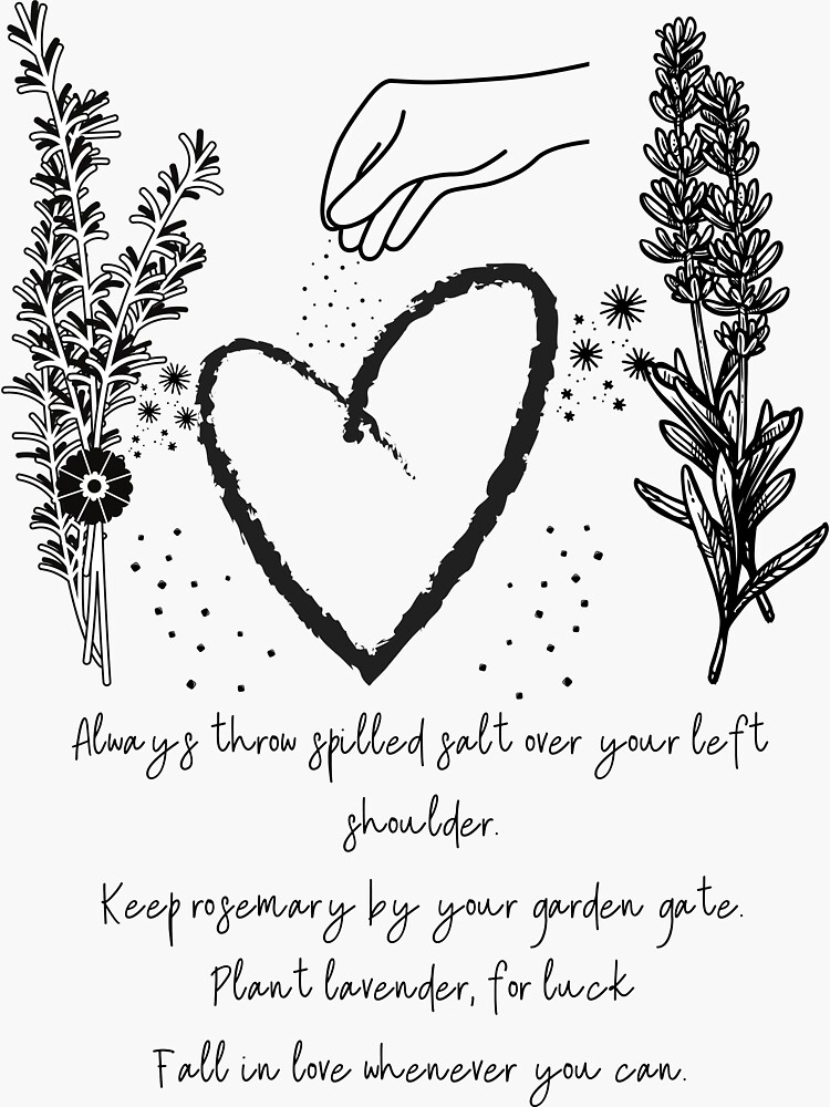 "Practical Magic Svg, Salt Rosemary Lavender Love Svg, Sally Quote Svg