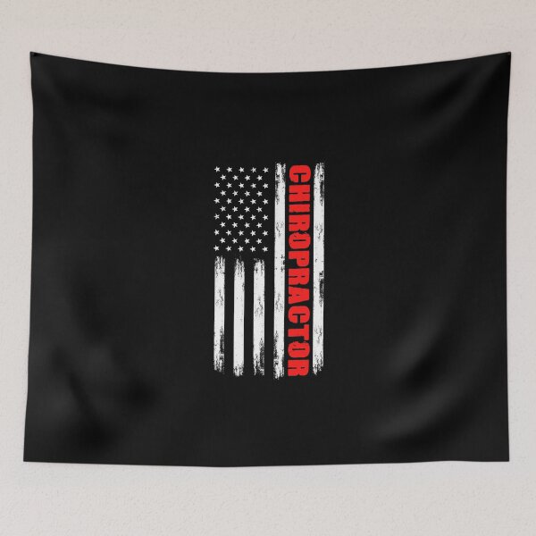 Item preview, Chiropractic Patriot USA Flag For A Spine Chiropractor designed and sold by Nessshirts.
