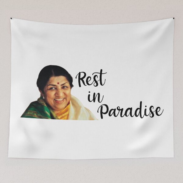 Item preview, Rest in Paradise Lata Mangeshkar designed and sold by StefanCgraphics.