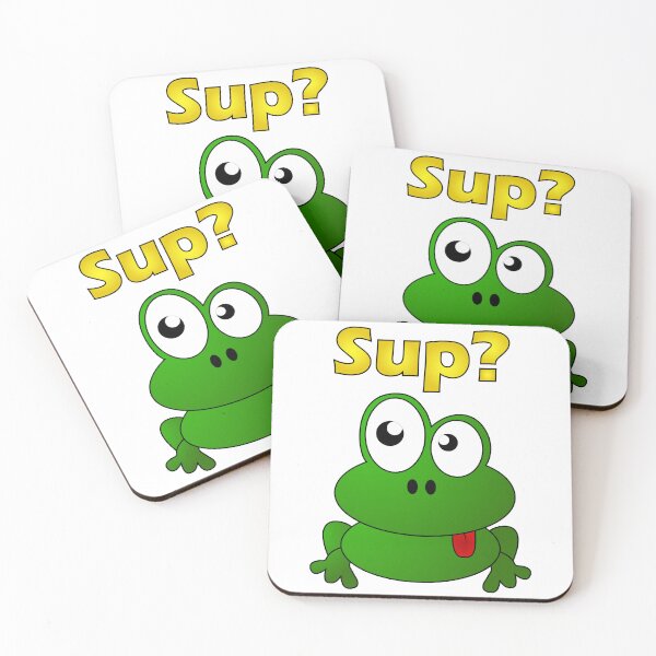 Item preview, Sup Frog Funny Meme designed and sold by HangOnShopping.