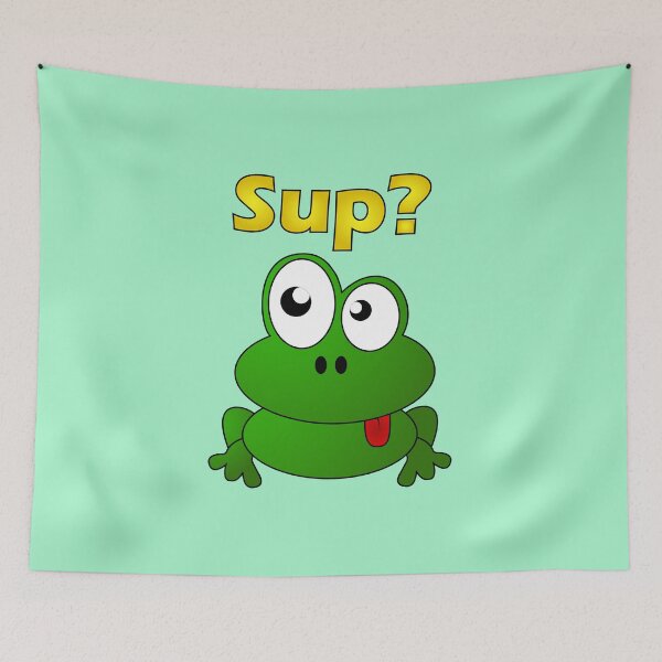 Artikelvorschau, Sup Frosch Lustiges Meme entworfen und verkauft von HangOnShopping.