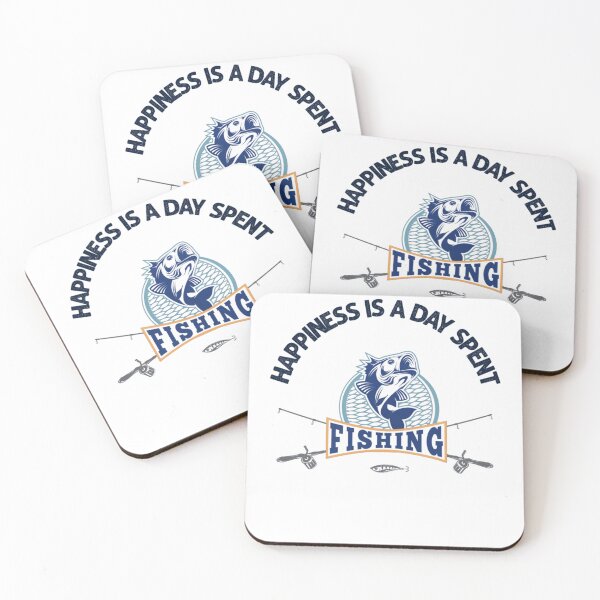 Item preview, Happiness is a Day Spent Fishing designed and sold by Mr Wolf.