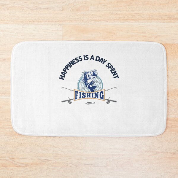 Item preview, Happiness is a Day Spent Fishing designed and sold by Mr Wolf.