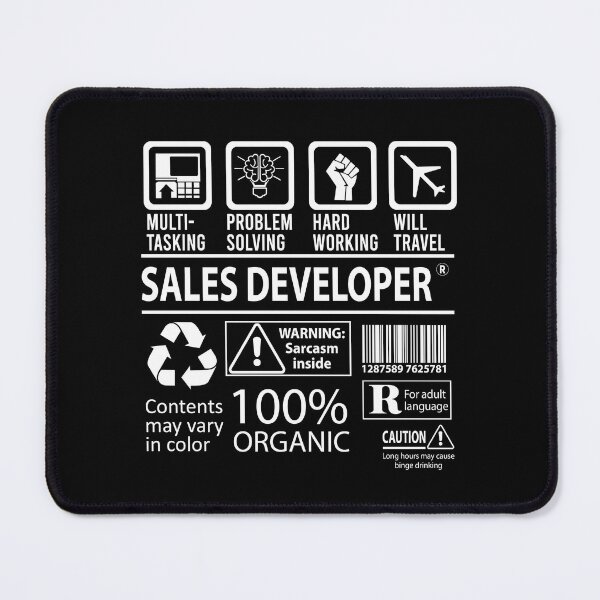 Item preview, Sales Developer T Shirt - MultiTasking Certified Job Gift Item Tee designed and sold by sabinacsnm.