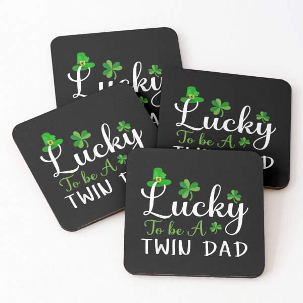 Item preview, Mens Lucky To Be A Twin Dad Cute Happy St Patricks Day  designed and sold by bessiey23.