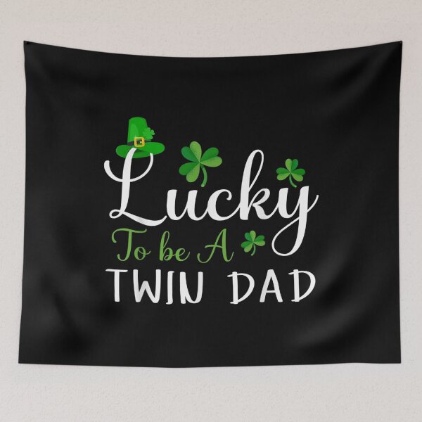 Item preview, Mens Lucky To Be A Twin Dad Cute Happy St Patricks Day  designed and sold by bessiey23.