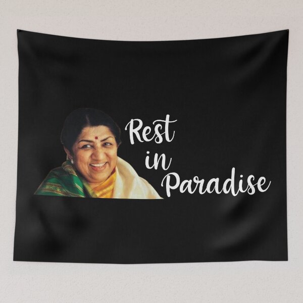 Item preview, Rest in Paradise Lata Mangeshkar designed and sold by StefanCgraphics.
