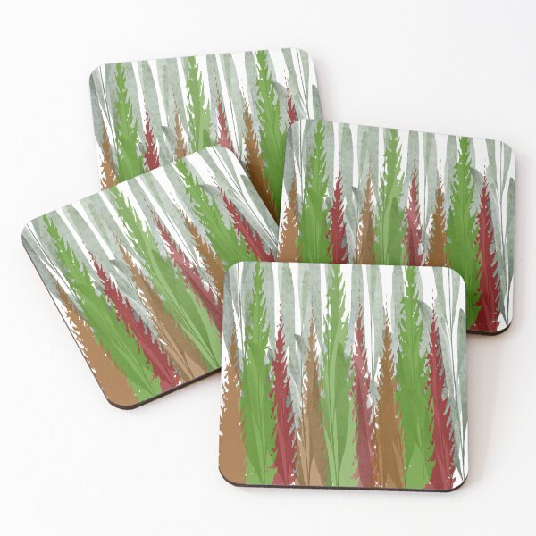 Item preview, Green forest abstract landscape designed and sold by Areashor.