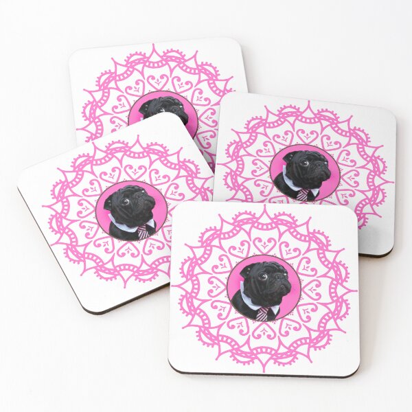 Item preview, Black Pug Mandala designed and sold by momofdoggos.