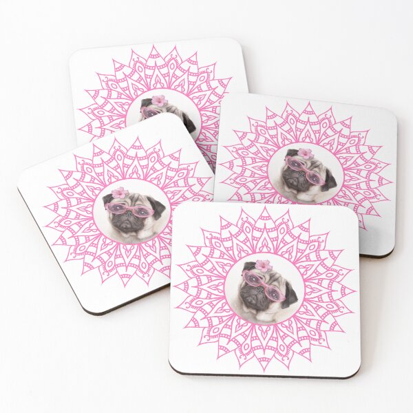 Item preview, Tan Pug Mandala designed and sold by momofdoggos.