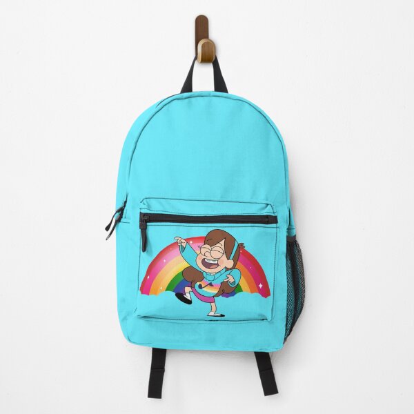 Item preview, Mabel Pines dancing on a rainbow background. Gravity Falls character. designed and sold by ProfiTrollka.