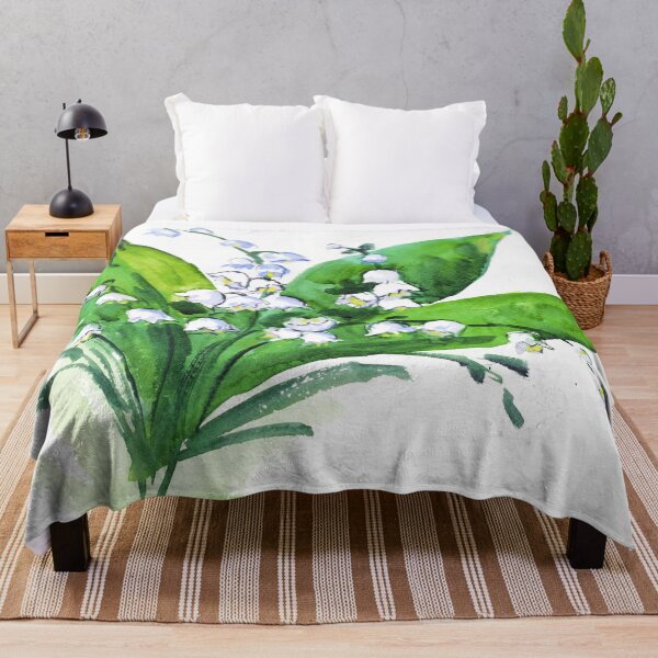 Item preview, Lily Of The Valley Watercolor Print designed and sold by NatalyMak.