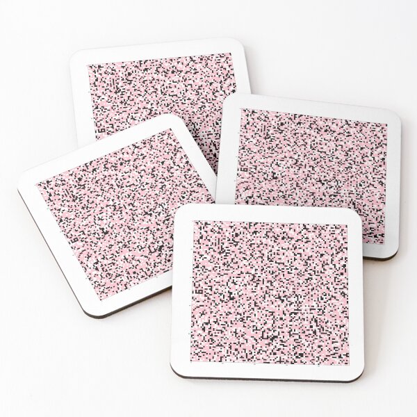 Item preview, Patrón aleatorio de cuadrícula de varios colores 100x100 puntos, rosa, negro, blanco designed and sold by Mmark94.