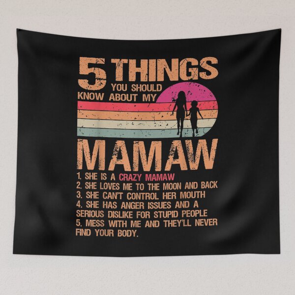 Item preview, 5 Things You Should Know About My Mamaw Vintage Mother's Day  designed and sold by bessiey23.