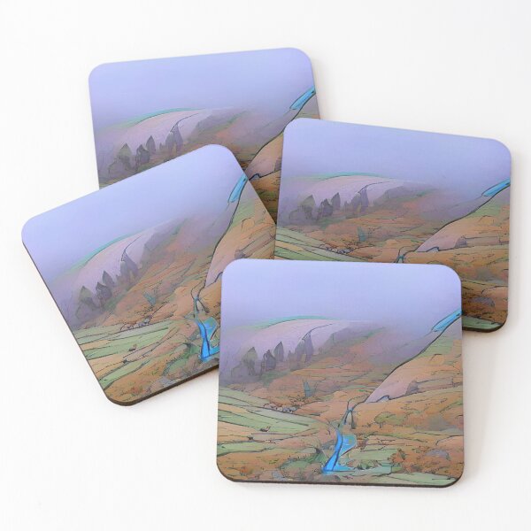 Item preview, Atmospheric Misty Welsh Valley designed and sold by WelshStuff.