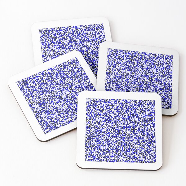 Item preview, Patrón aleatorio de cuadrícula de varios colores 100x100 puntos, azul, negro, blanco designed and sold by Mmark94.