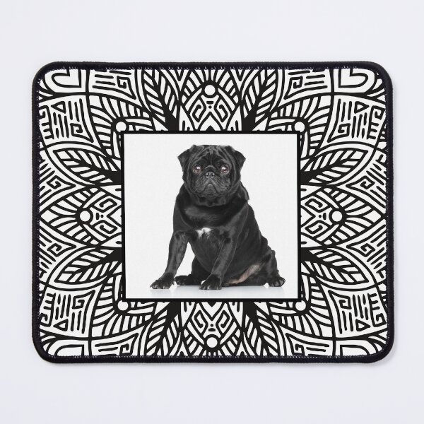 Item preview, Black And White Pug designed and sold by momofdoggos.