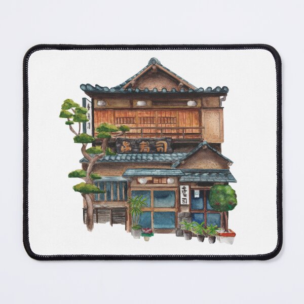 Item preview, Watercolor - Japanese sushi restaurant designed and sold by Karolien Kenis.