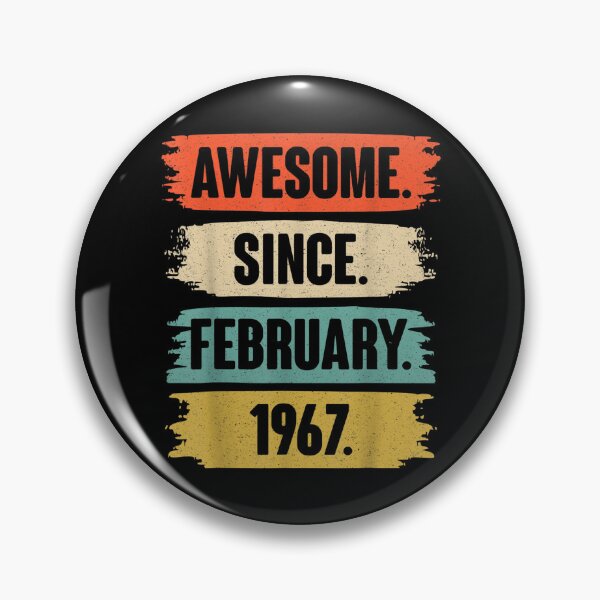 Item preview, 55 Year Old Gift Awesome Since February 1967 55th Birthday  designed and sold by bessiey23.