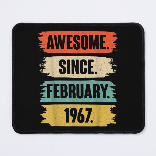 Item preview, 55 Year Old Gift Awesome Since February 1967 55th Birthday  designed and sold by bessiey23.