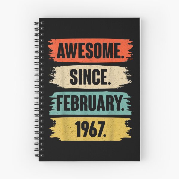 Item preview, 55 Year Old Gift Awesome Since February 1967 55th Birthday  designed and sold by bessiey23.