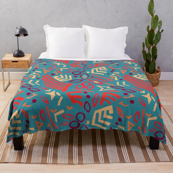 Artikelvorschau, Powerdance Reds on Soft Teal Repeat 5748 entworfen und verkauft von Art in My Loft.