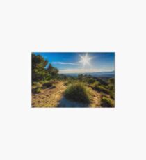 Sunburst from the mountain Art Board Print