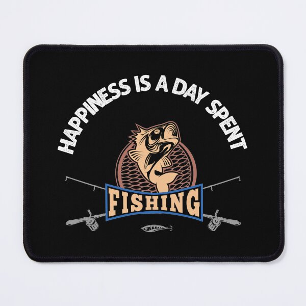 Item preview, Happiness is a Day Spent Fishing designed and sold by Mr Wolf.