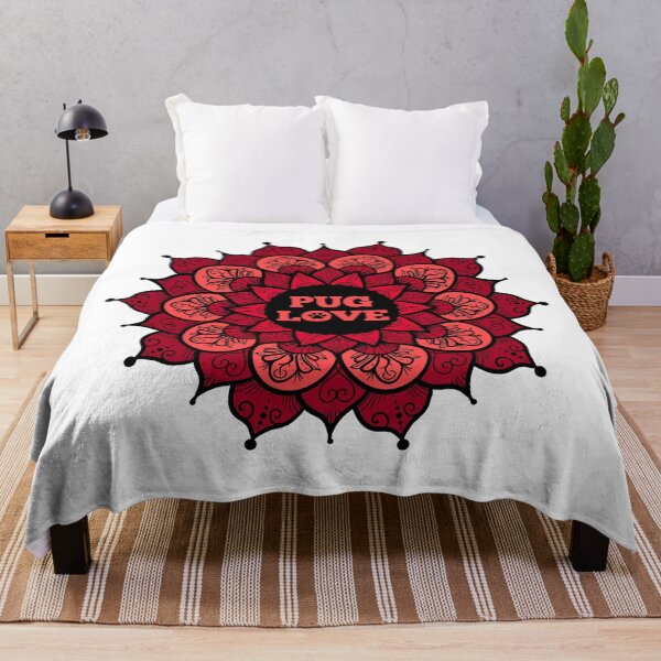 Item preview, Red Pug Mandala designed and sold by momofdoggos.