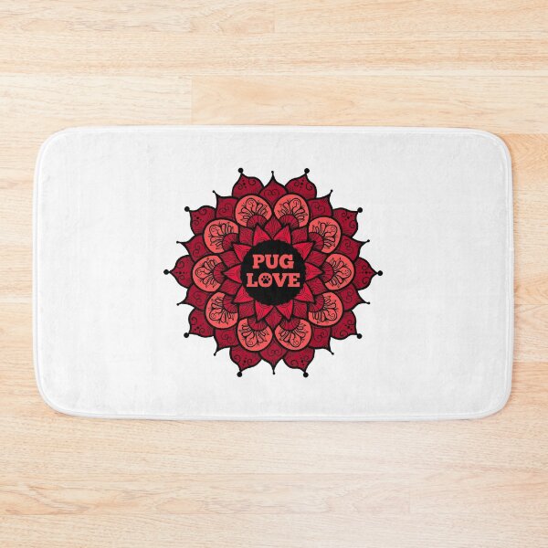 Item preview, Red Pug Mandala designed and sold by momofdoggos.