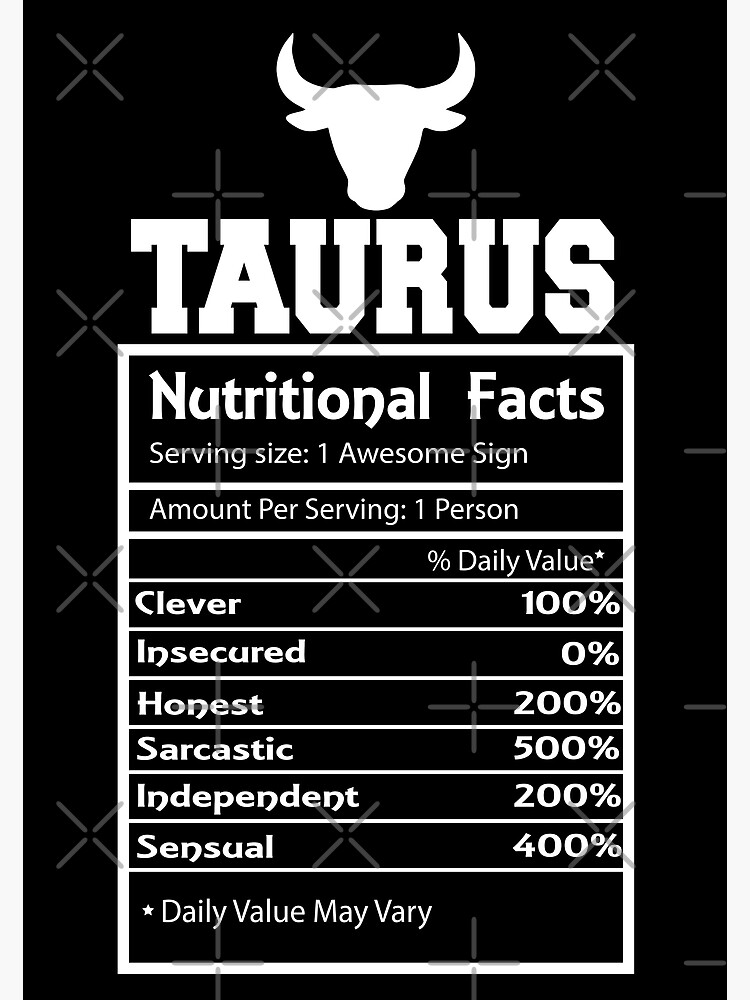 Taurus Facts Zodiac Horoscope Funny Astrology Star Sign