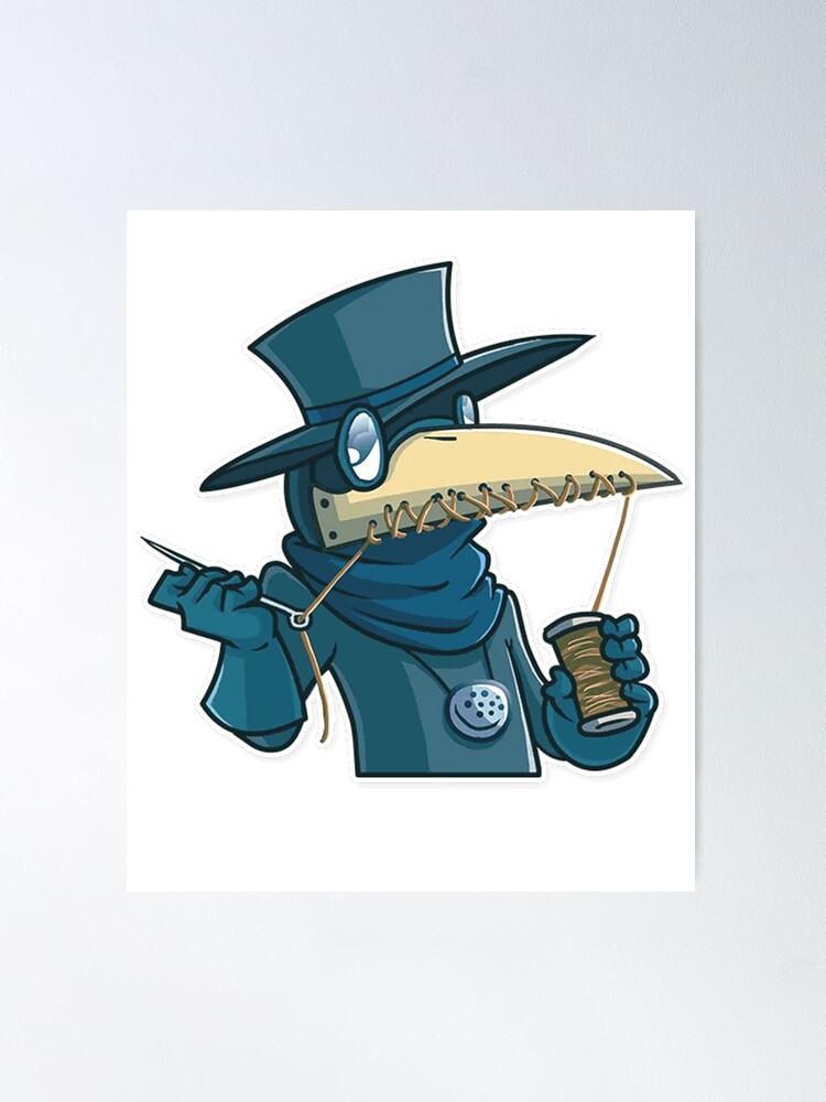 Copy of SCP Foundation Plague Doctor funny and cute shirt Art Board Print  for Sale by Yu-u-Ta