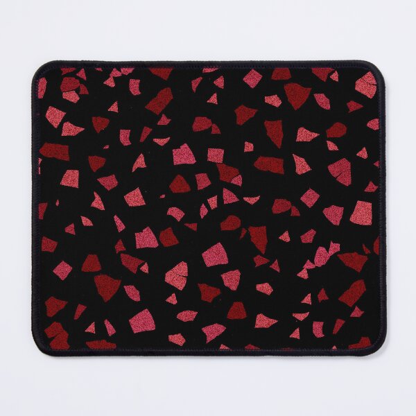 Item preview, Black and Red Terrazzo Marble Tile designed and sold by thesnowwhyte.