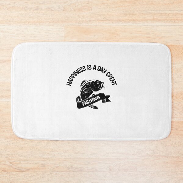 Item preview, Happiness is a Day Spent Fishing designed and sold by Mr Wolf.