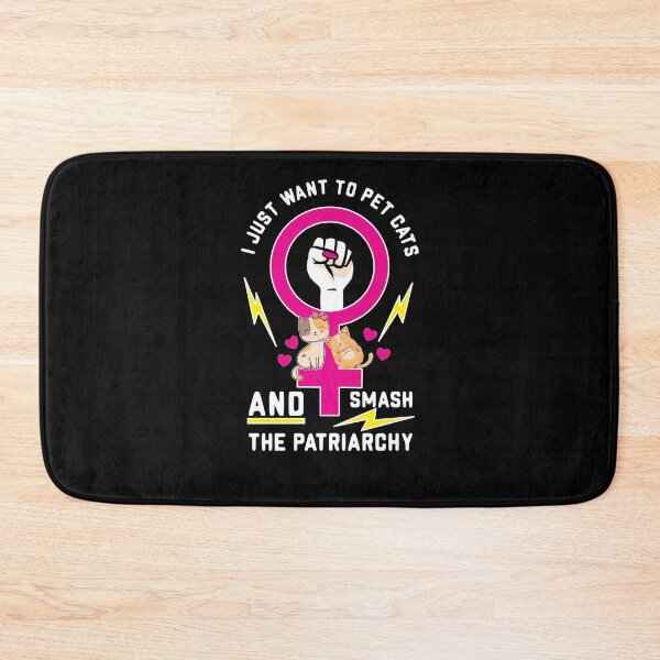 Item preview, Pet Cats And Smash The Patriarchy Feminist Quote designed and sold by Betsytiptoe.