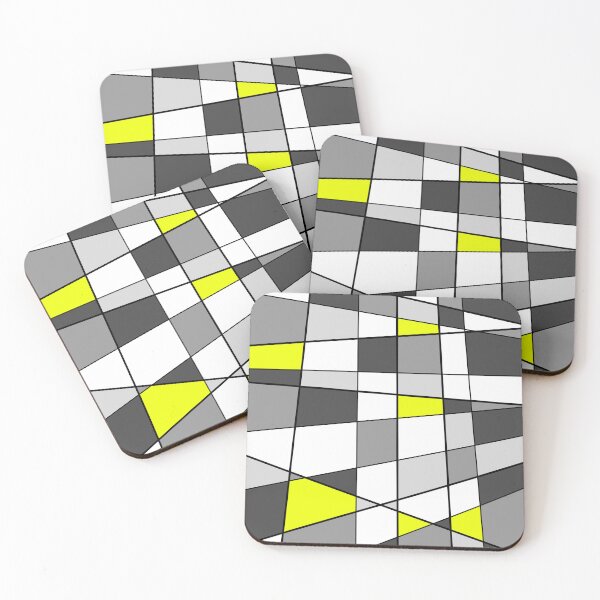 Item preview,  Random squares grey scale and yellow designed and sold by JcB-Arts.