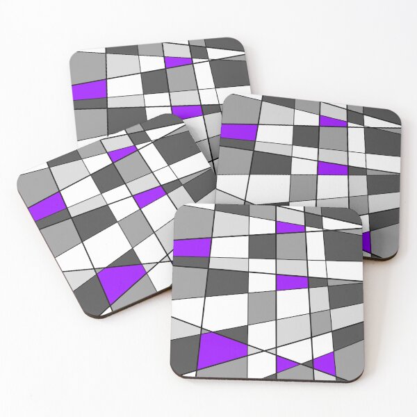 Item preview, Random squares grey scale and purple designed and sold by JcB-Arts.