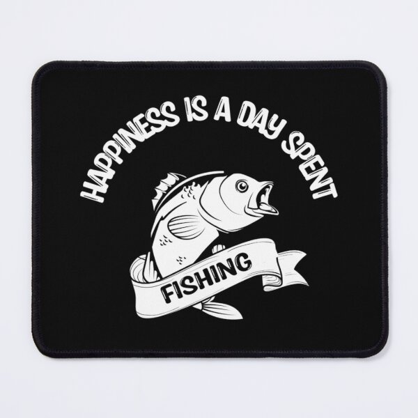 Item preview, Happiness is a Day Spent Fishing designed and sold by Mr Wolf.