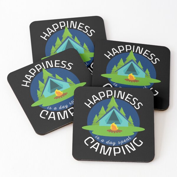 Item preview, Happiness is a day spent camping - Bonfire. designed and sold by JockArts.