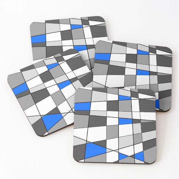Item preview,  Random squares grey scale and blue designed and sold by JcB-Arts.