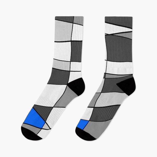 Item preview,  Random squares grey scale and blue designed and sold by JcB-Arts.